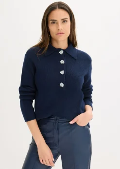 Jersey tipo polo con contenido de lana