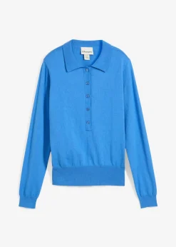 Jersey tipo polo con seda