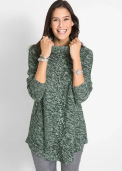 Jersey tipo poncho de manga larga