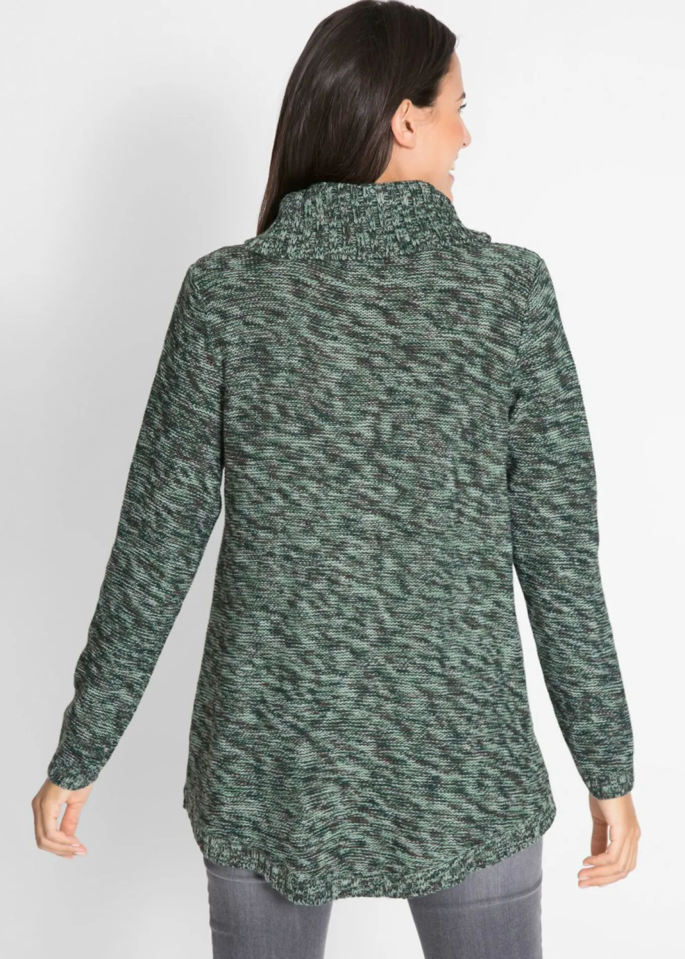 Jersey tipo poncho de manga larga