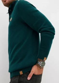 Jersey tipo troyer de algodón puro