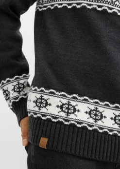 Jersey troyer con patrón nórdico
