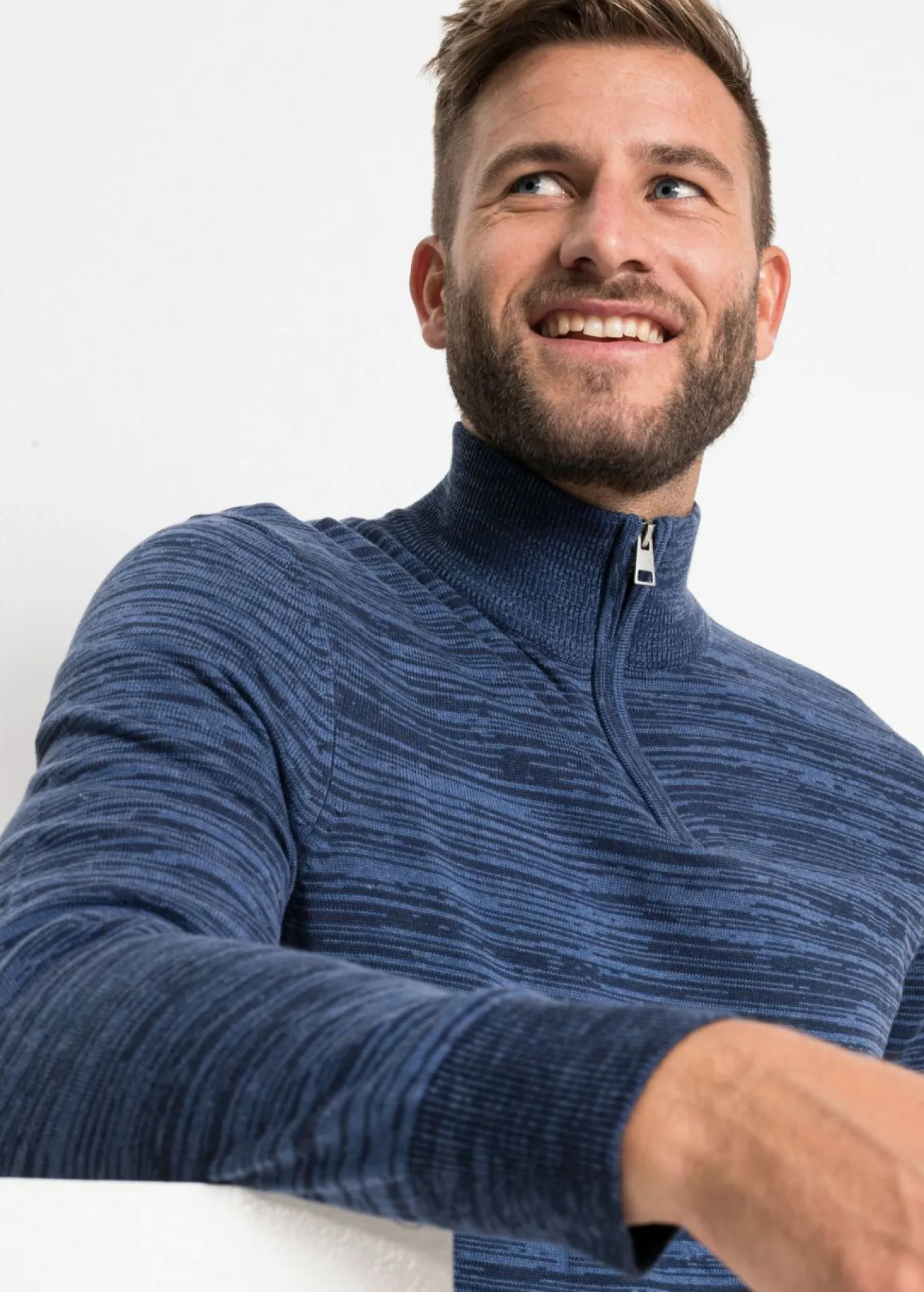 Jersey troyer jaspeado con algodón