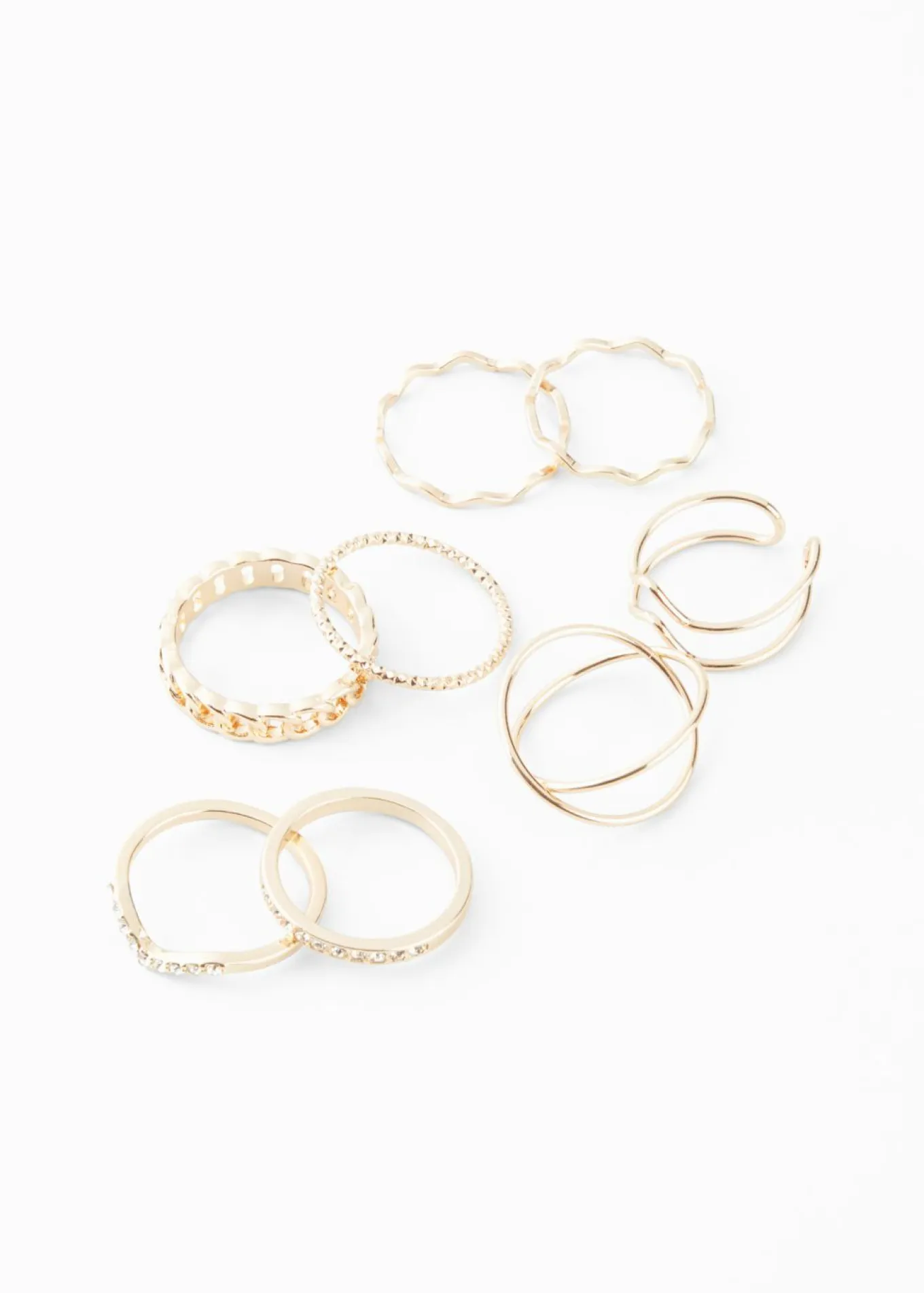 Juego de anillos (8 unidades) en diversos diseños
