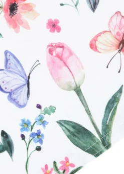 Juego de manteles con estampado de flores (4 unidades)