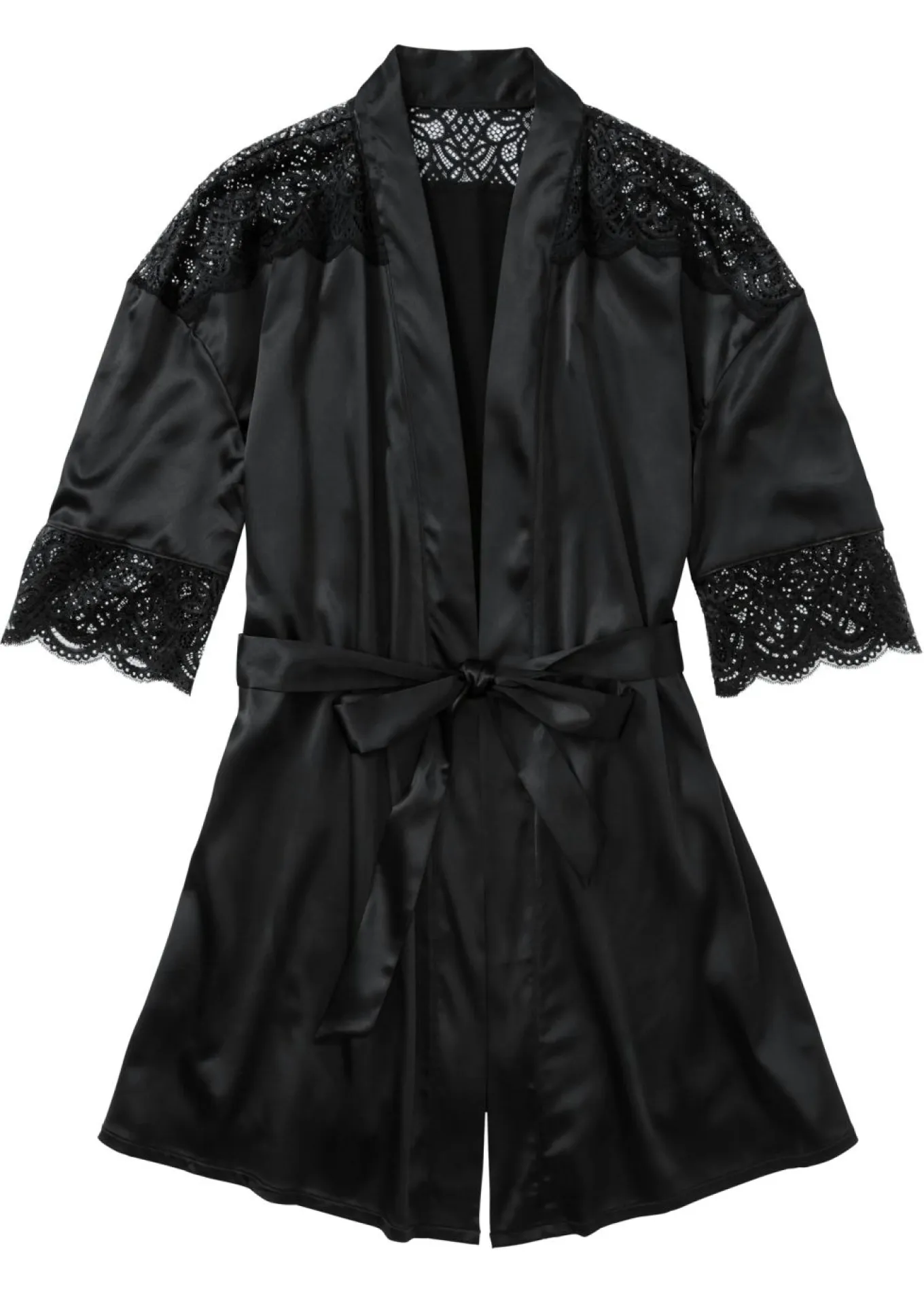 Kimono de satén con efecto brillante