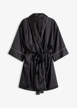 Kimono de satén con efecto brillante