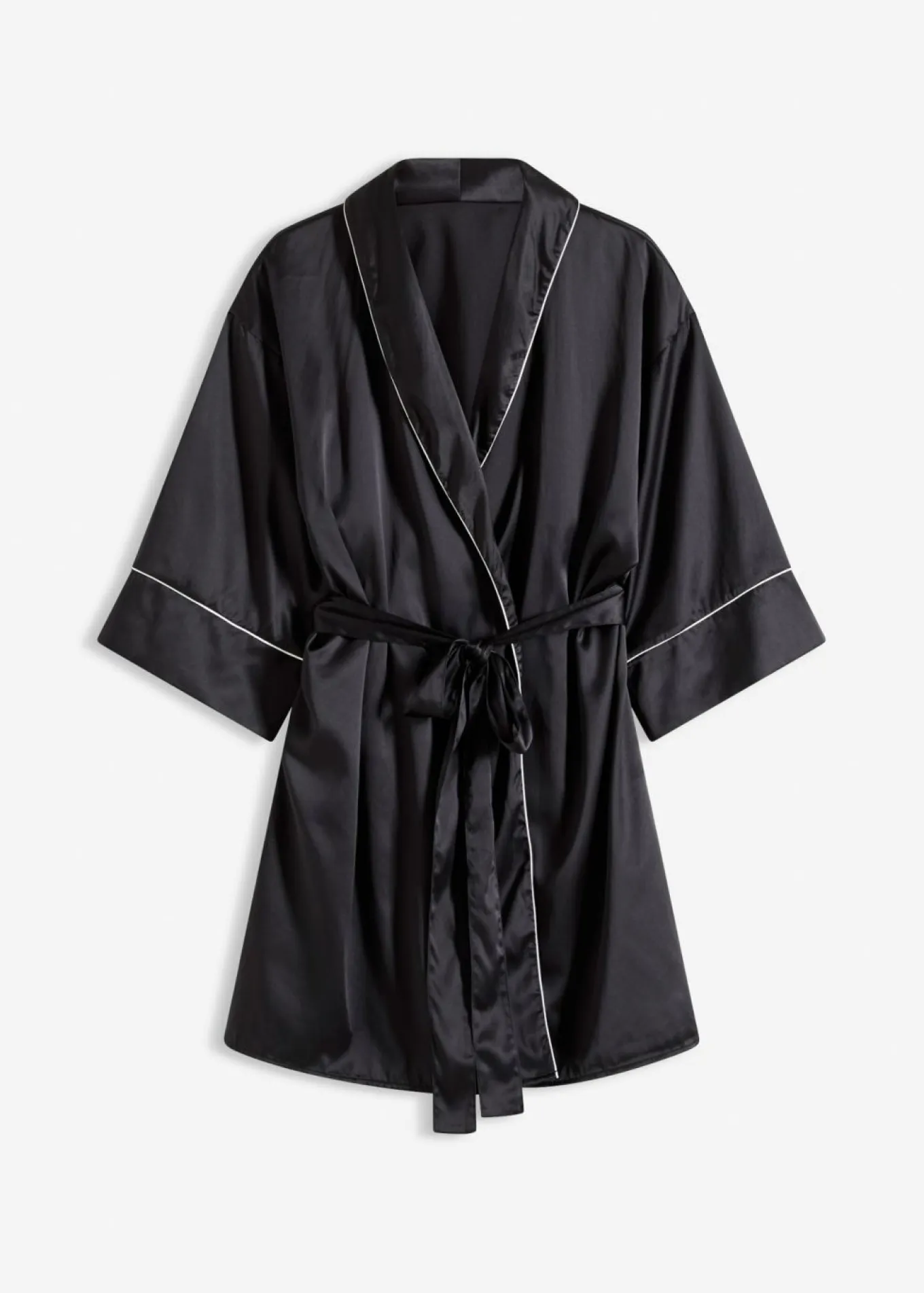Kimono de satén con efecto brillante