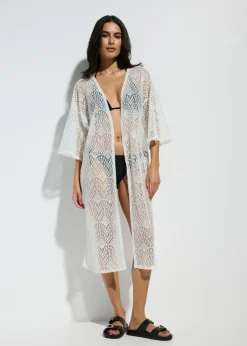 Kimono transparente para playa