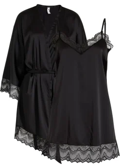 Kimono y Negligé (conjunto de 2 piezas)