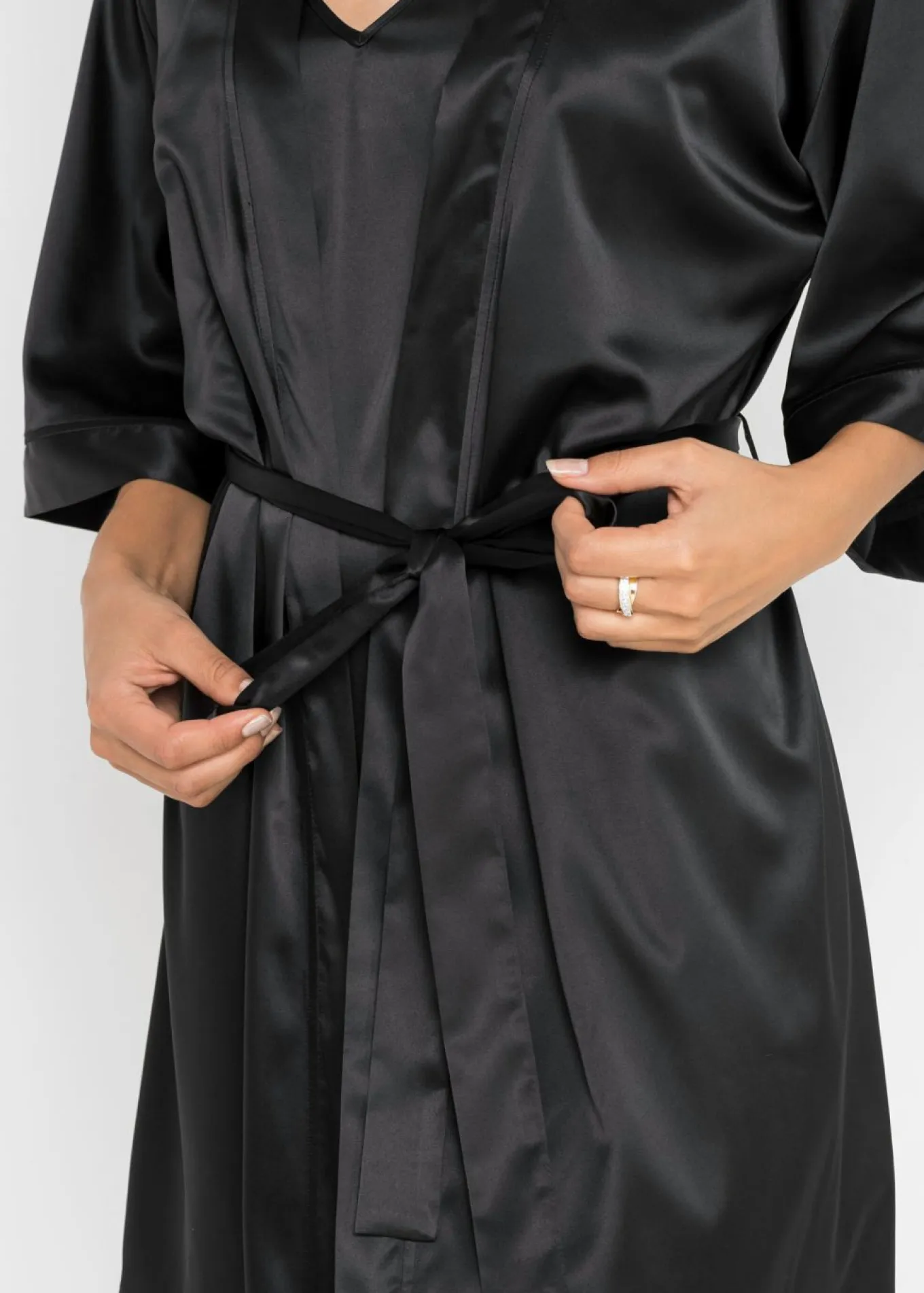 Kimono y negligé (juego de bata de 2 piezas)