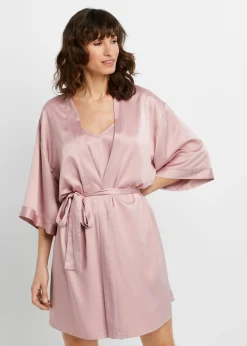 Kimono y negligé (juego de bata de 2 piezas)