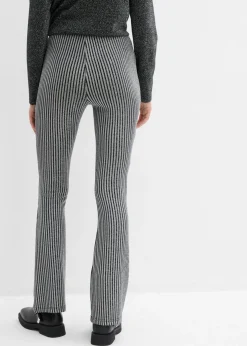 Leggings acampanados con hilo brillante