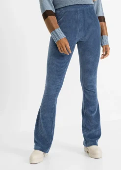 Leggings acampanados con aspecto de pana
