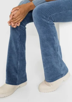 Leggings acampanados con aspecto de pana