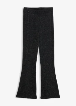 Leggings acampanados con purpurina