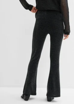 Leggings acampanados con purpurina