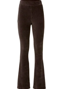 Leggings acampanados con aspecto de pana