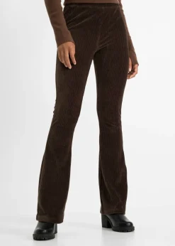 Leggings acampanados con aspecto de pana