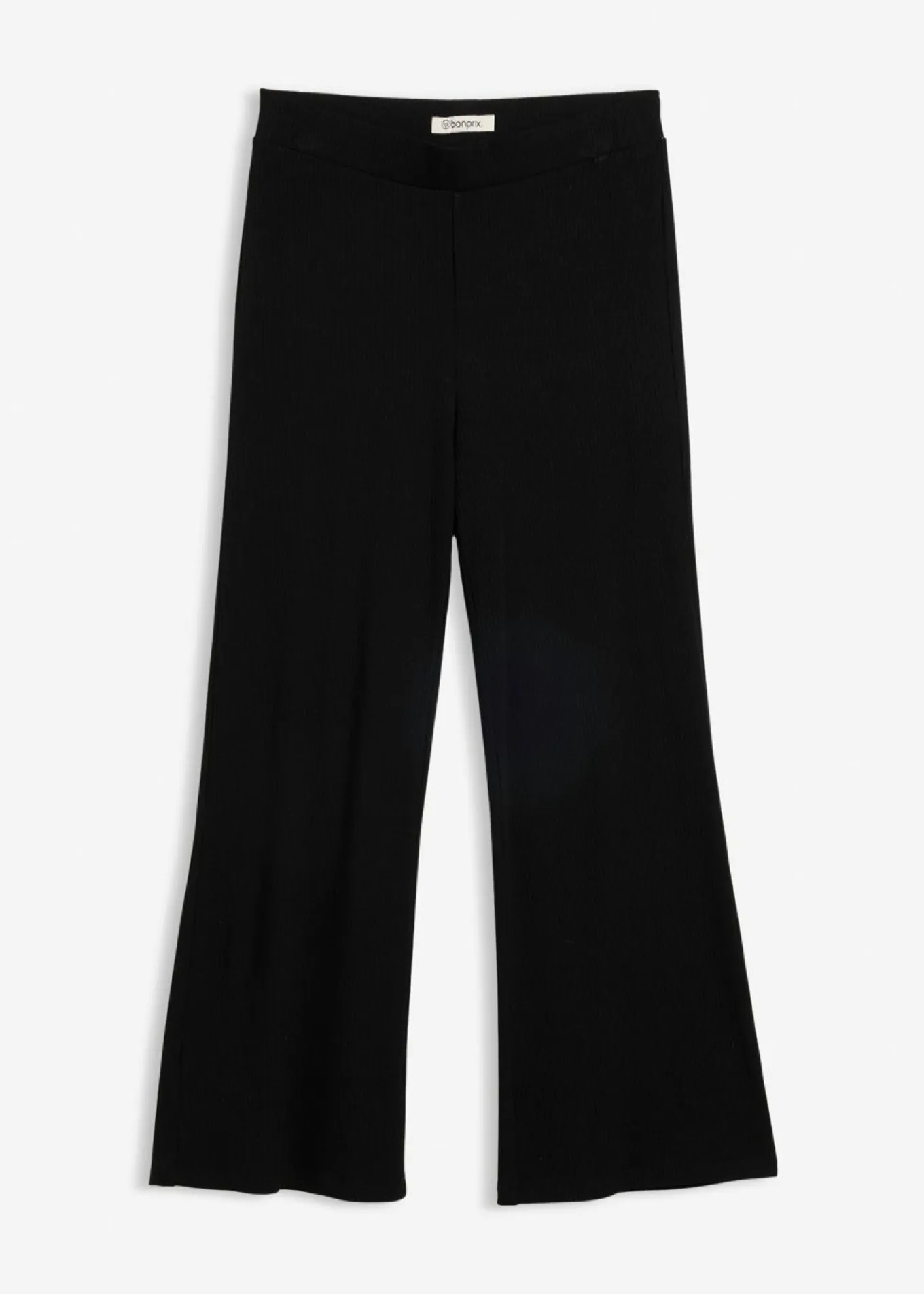 Leggings acortados de canalé de mezcla de viscosa