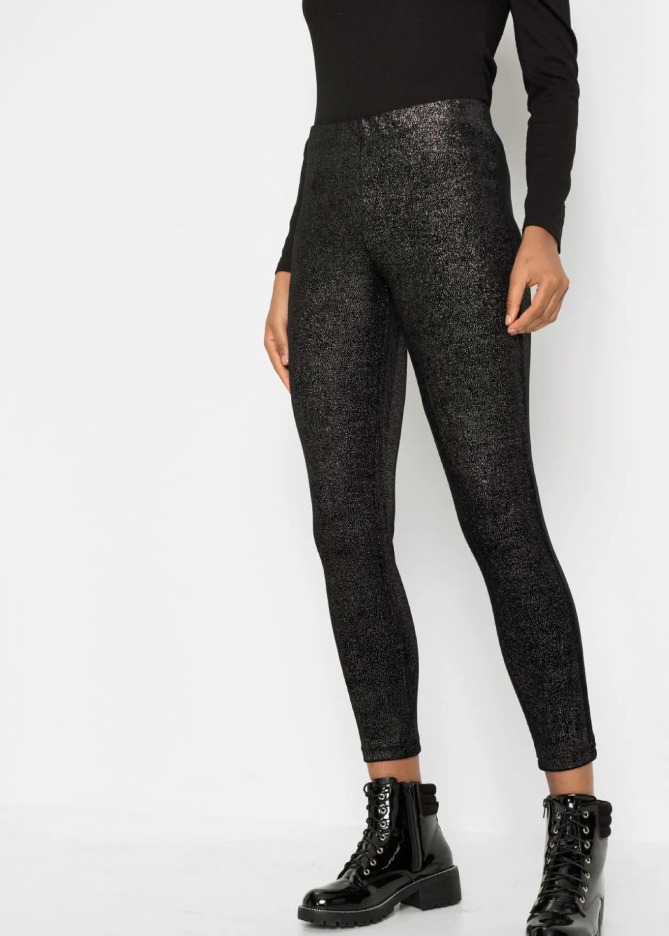 Leggings brillantes de terciopelo