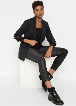 Leggings brillantes de terciopelo