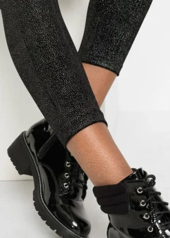 Leggings brillantes de terciopelo