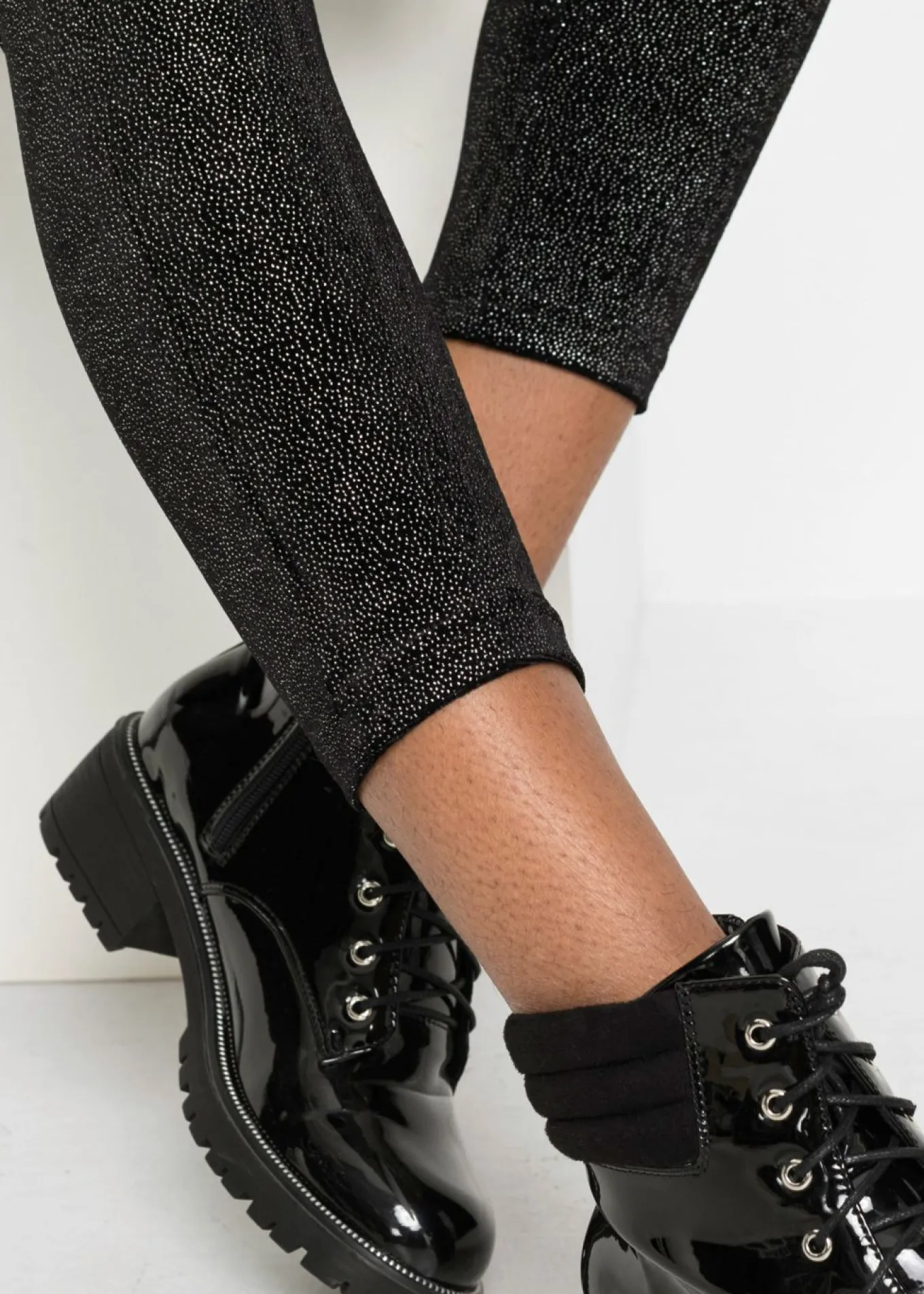 Leggings brillantes de terciopelo
