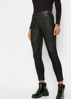 Leggings brillantes de terciopelo