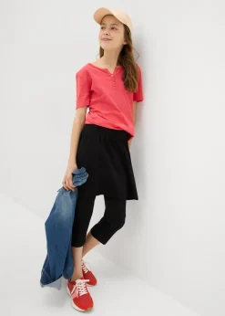 Leggings capri con falda integrada