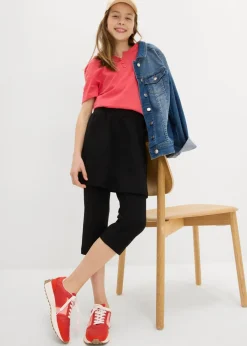 Leggings capri con falda integrada