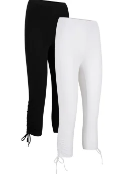 Leggings capri con fruncido (2 unidades)