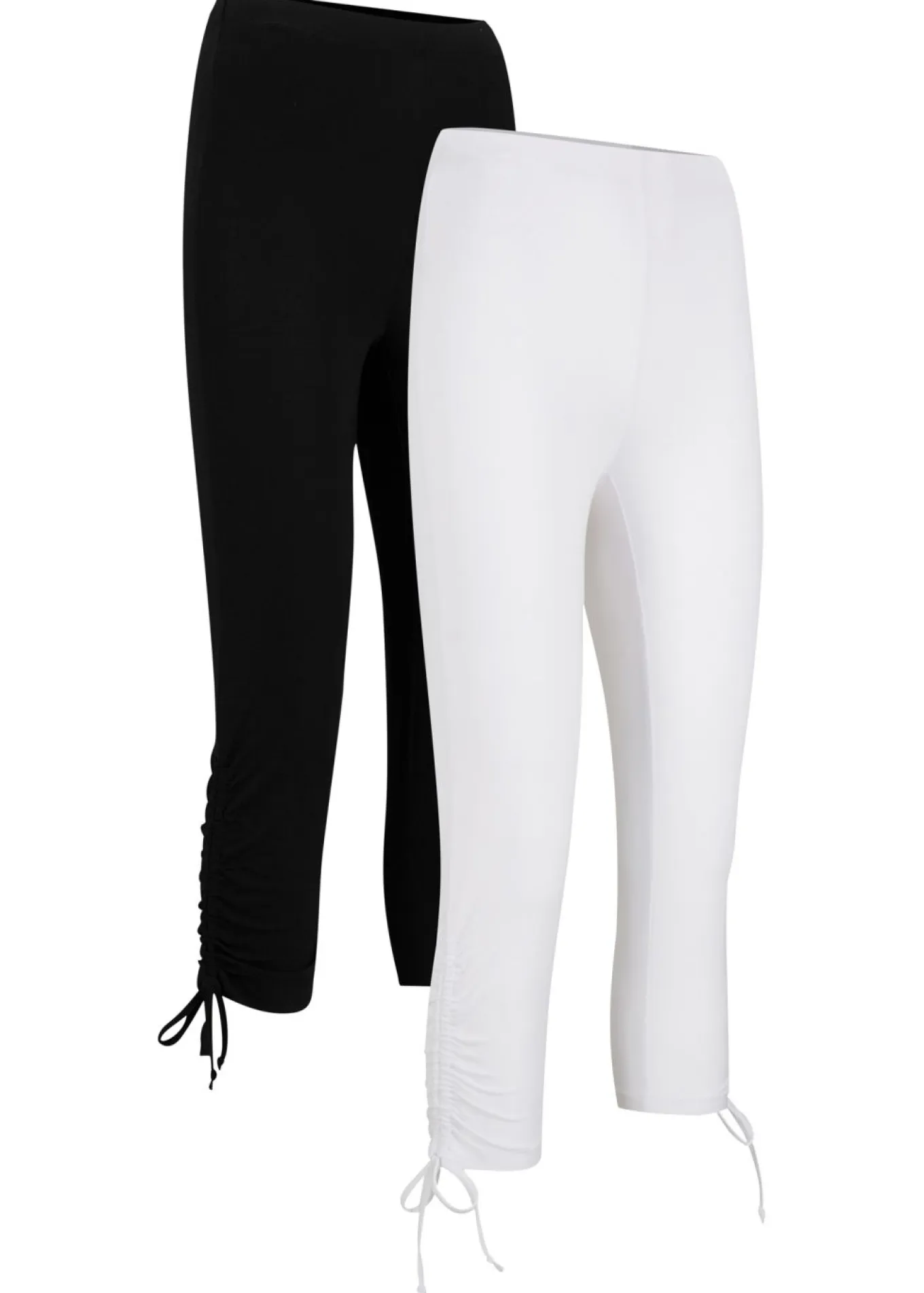 Leggings capri con fruncido (2 unidades)