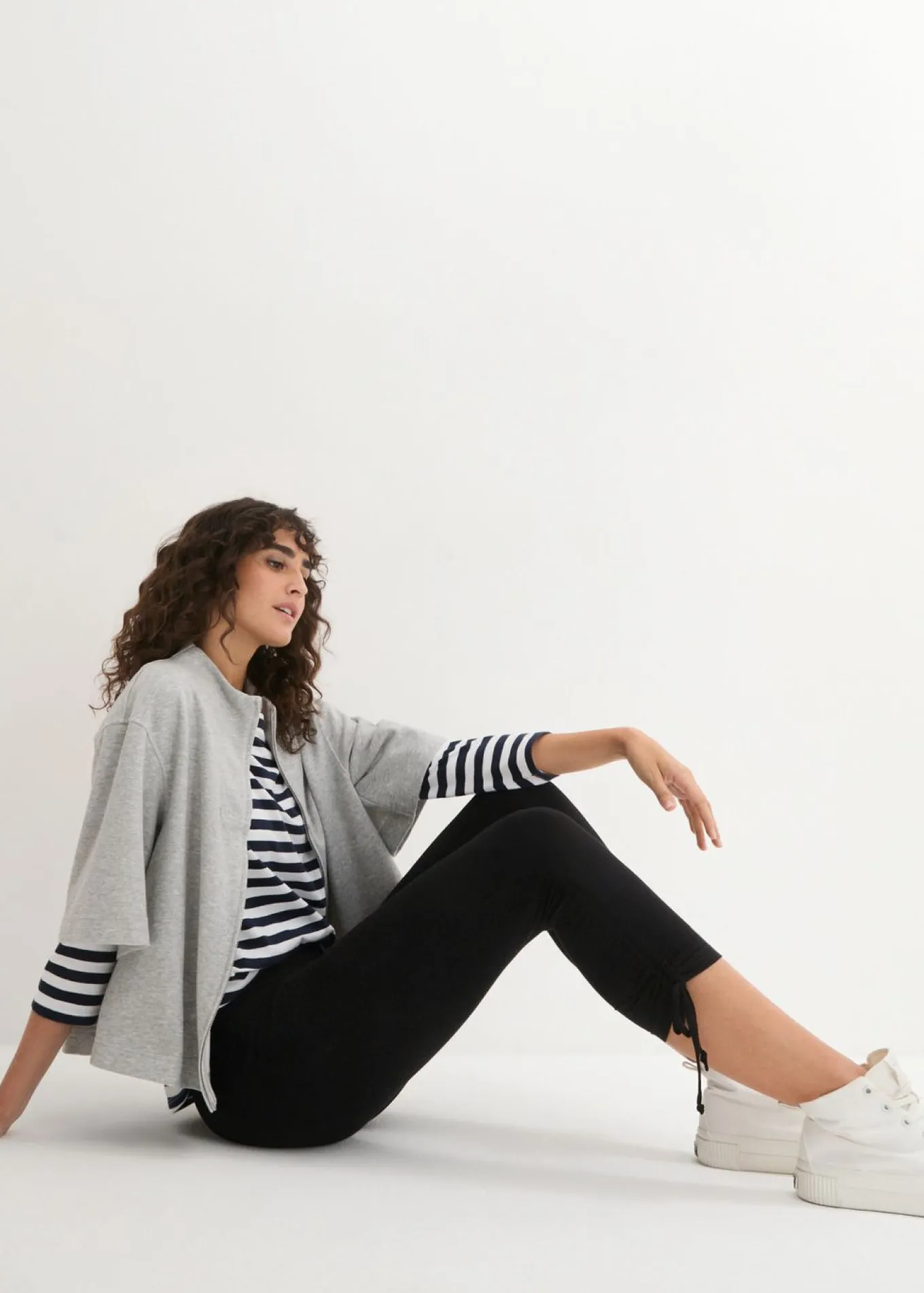 Leggings capri con fruncido (2 unidades)