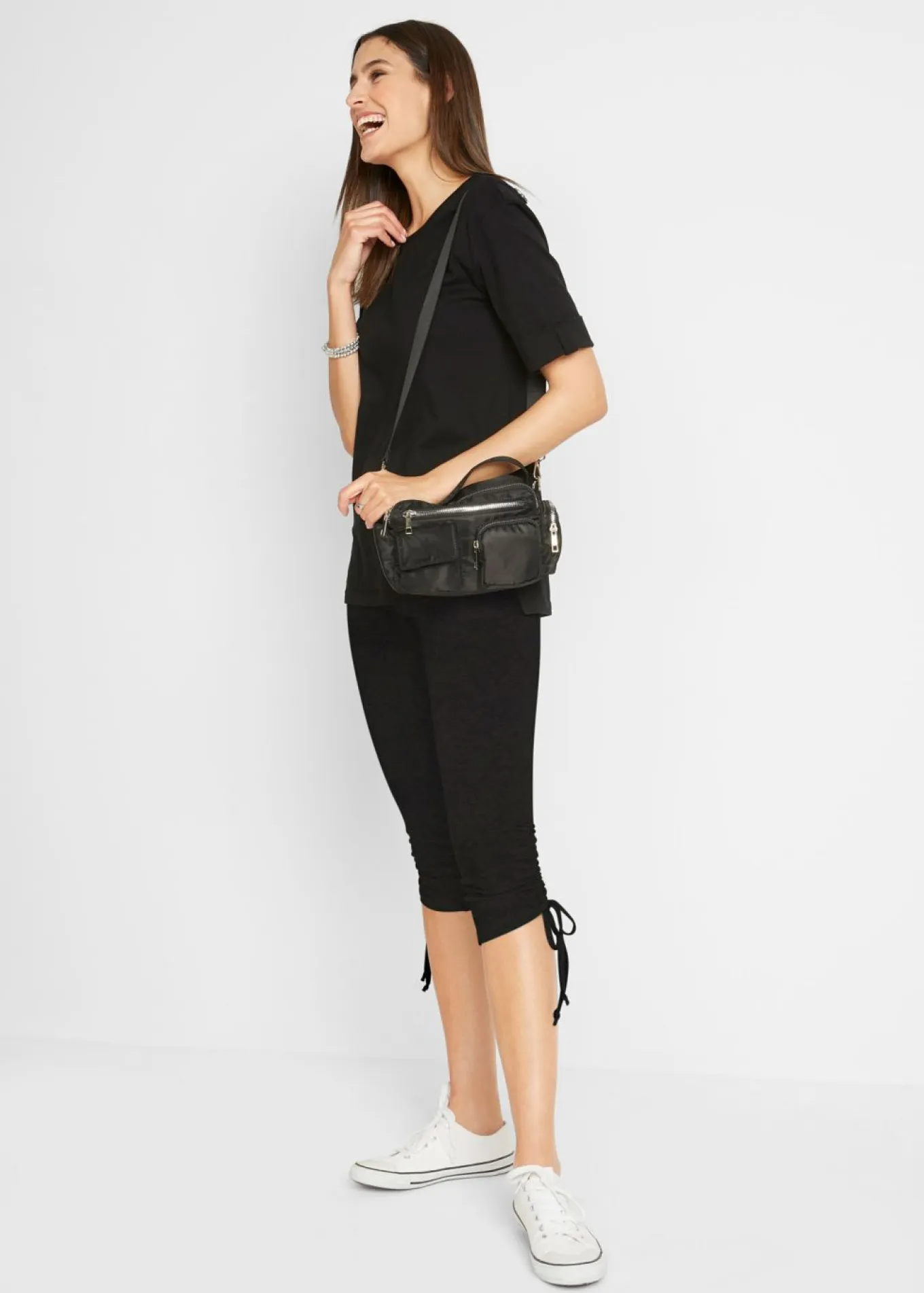Leggings capri con fruncido (2 unidades)