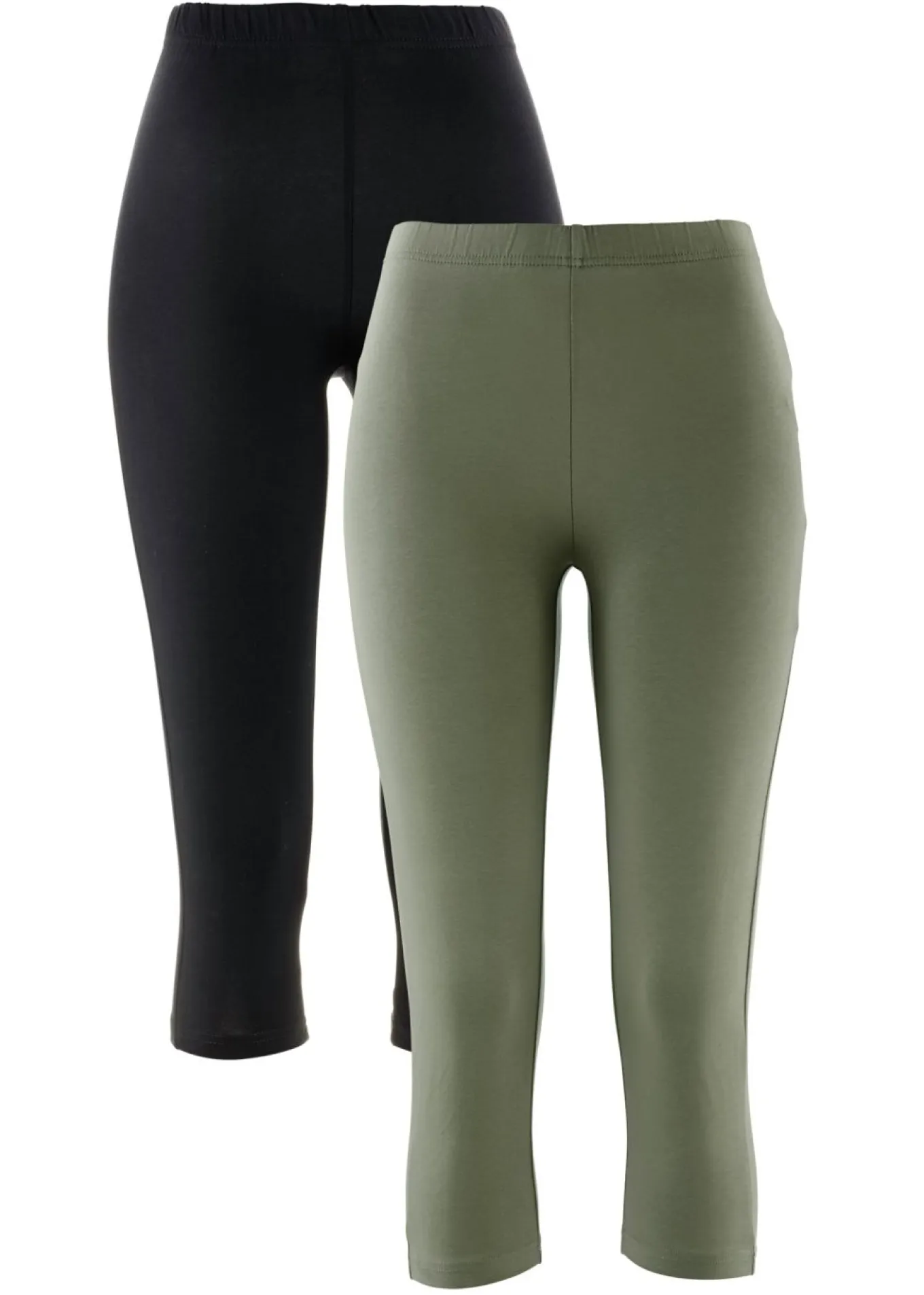 Leggings capri de corte ajustado (2 unidades)