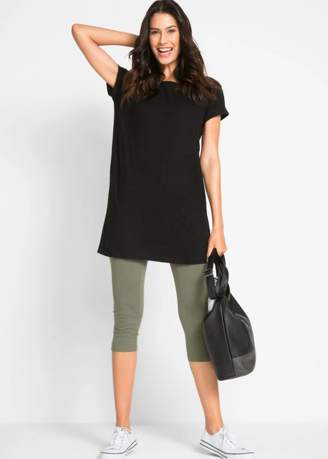 Leggings capri de corte ajustado (2 unidades)