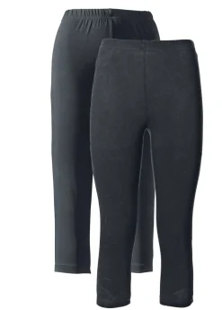 Leggings capri de corte ajustado (2 unidades)