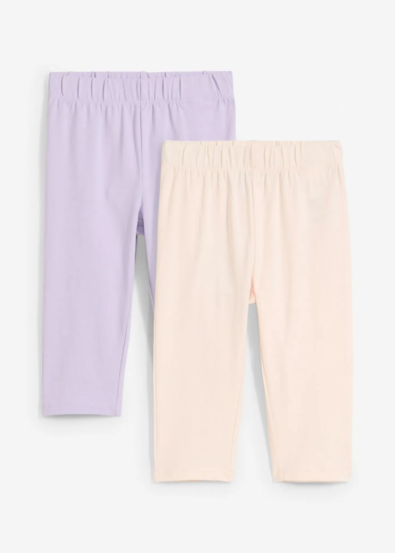 Leggings capri de mezcla de algodón orgánico elástico (2 unidades)