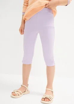 Leggings capri de mezcla de algodón orgánico elástico (2 unidades)