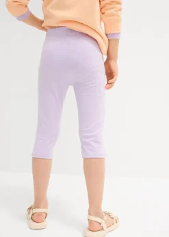 Leggings capri de mezcla de algodón orgánico elástico (2 unidades)