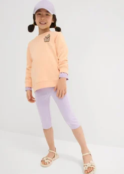 Leggings capri de mezcla de algodón orgánico elástico (2 unidades)
