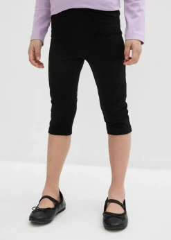 Leggings capri de mezcla de algodón orgánico elástico (2 unidades)