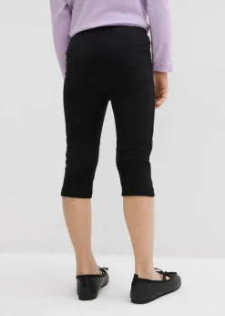 Leggings capri de mezcla de algodón orgánico elástico (2 unidades)