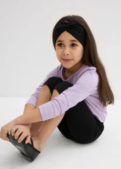 Leggings capri de mezcla de algodón orgánico elástico (2 unidades)