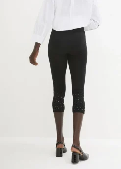 Leggings capri de mezcla de algodón