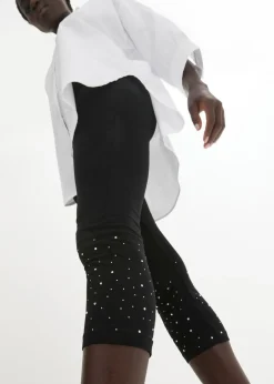 Leggings capri de mezcla de algodón