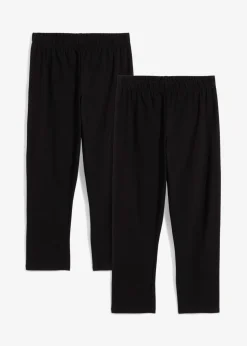 Leggings capri de mezcla de algodón orgánico (2 unidades)