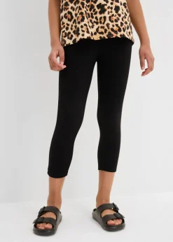 Leggings capri de mezcla de algodón orgánico (2 unidades)