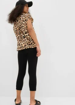 Leggings capri de mezcla de algodón orgánico (2 unidades)